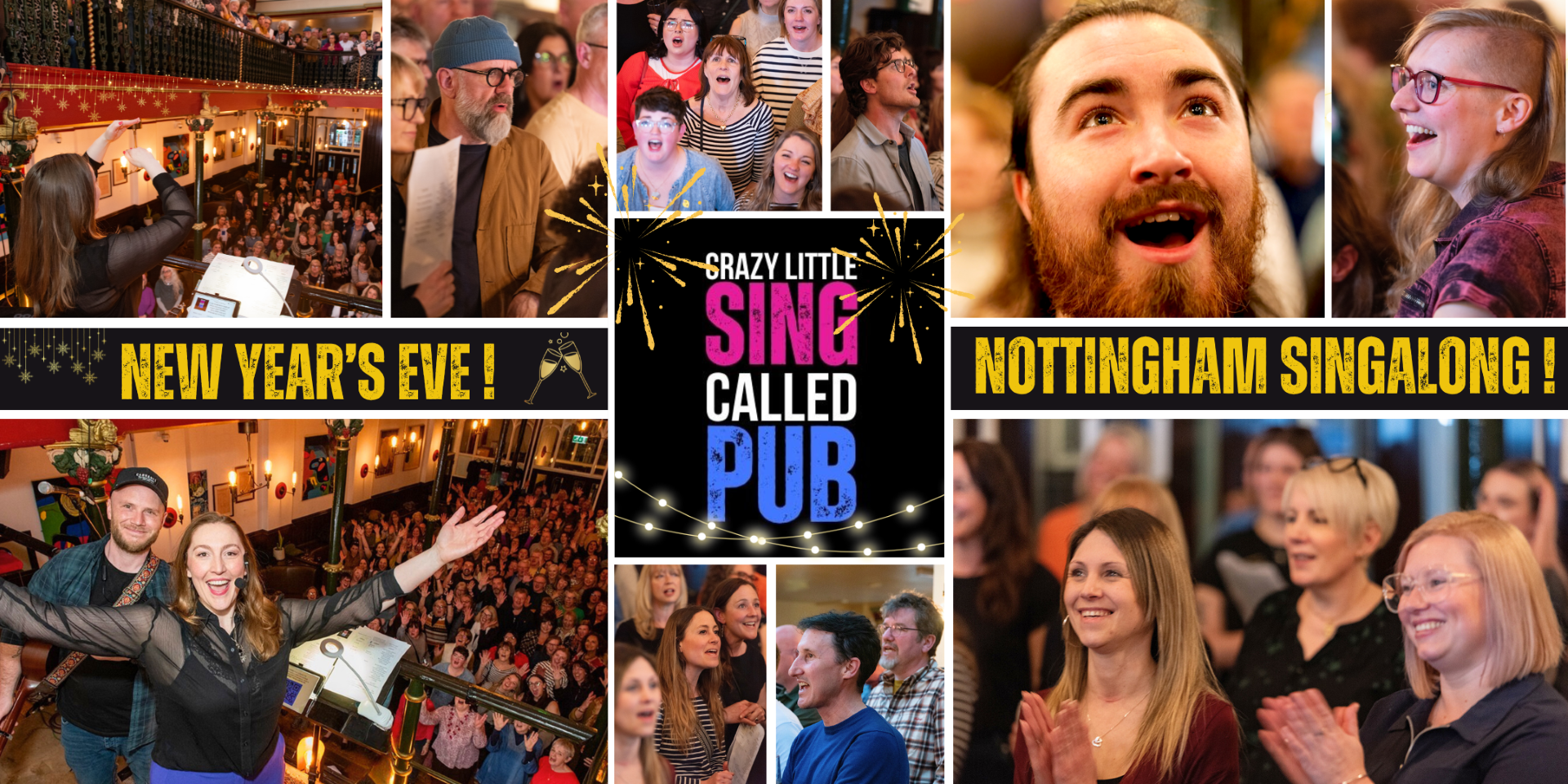 New Year's Eve Nottingham Singalong with Crazy Little Sing Called Pub